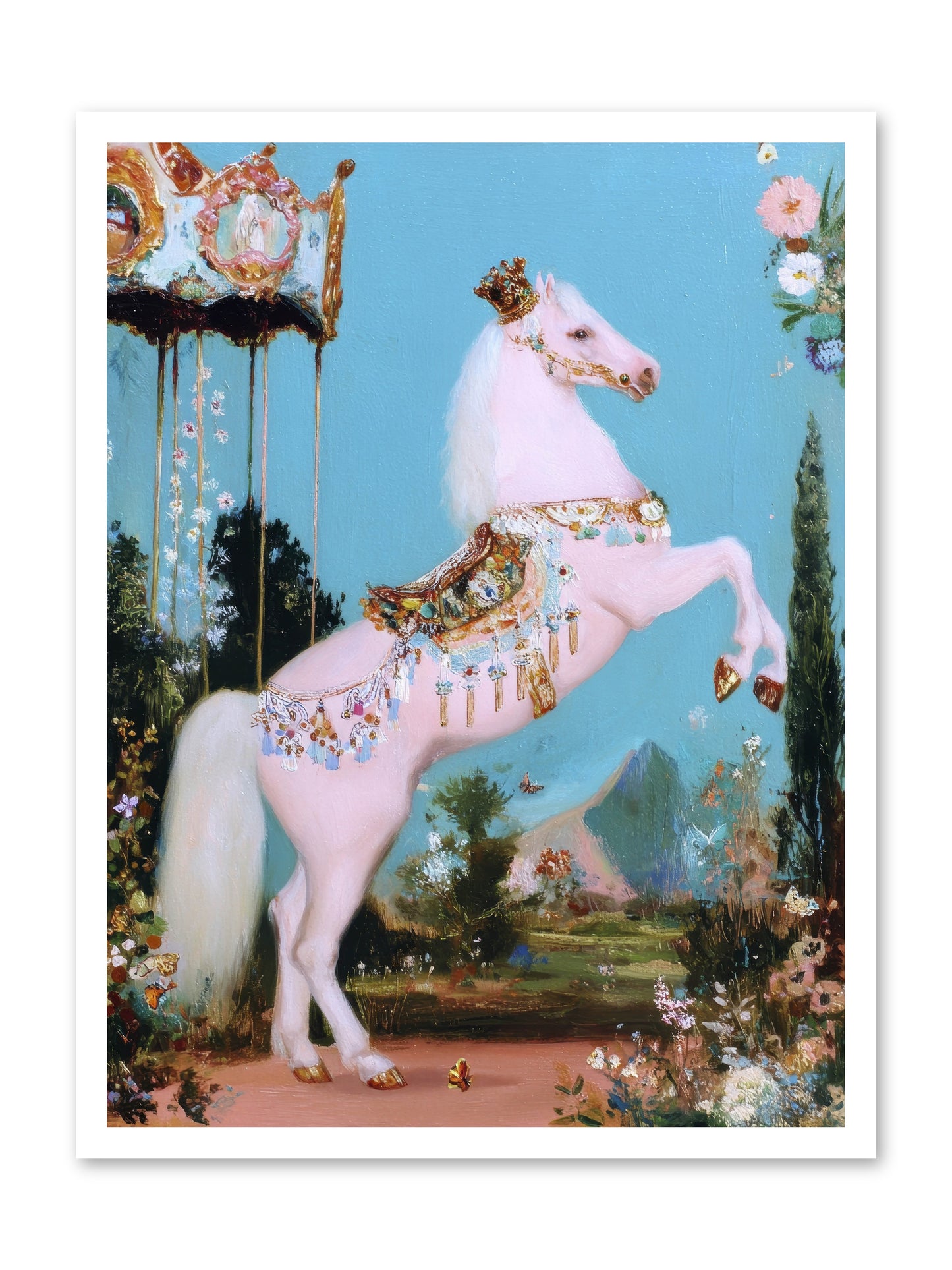 When Angels Learned to Waltz -- Loose Canvas Print 24x32