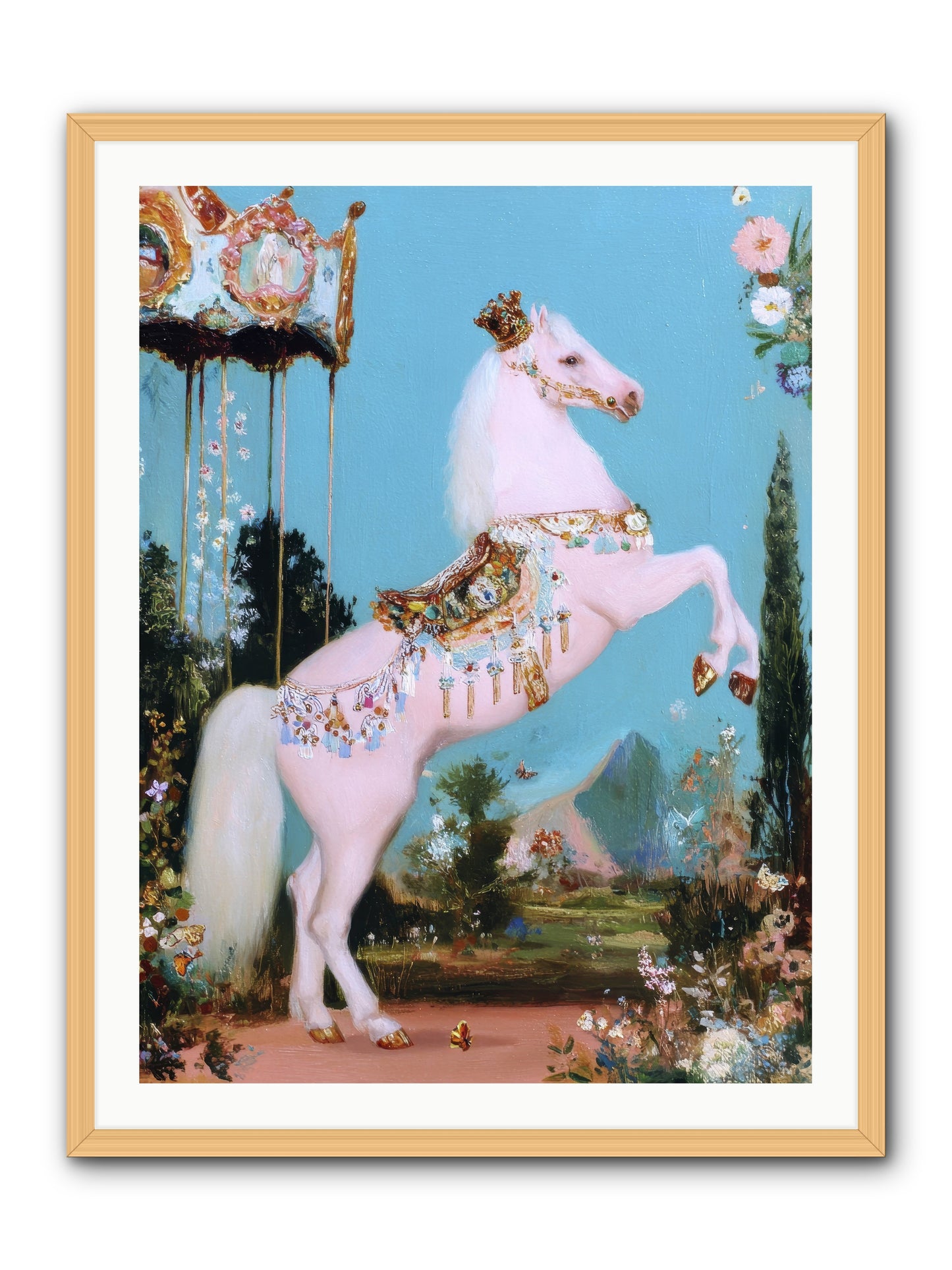 When Angels Learned to Waltz -- Framed Print - Natural 30x40