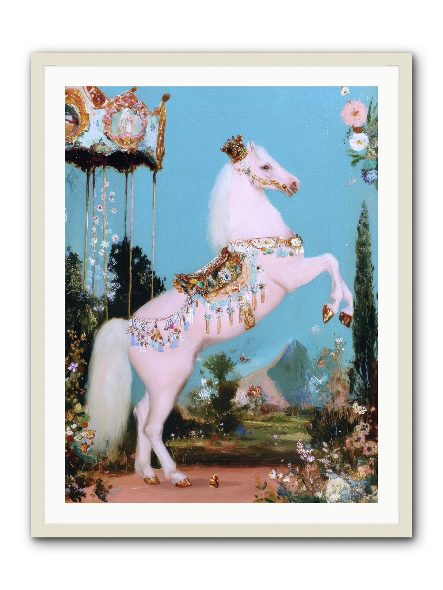When Angels Learned to Waltz -- Framed Print - White 30x40