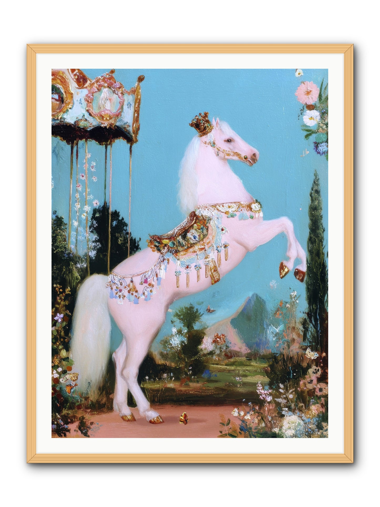 When Angels Learned to Waltz -- Framed Print - Natural 36x48