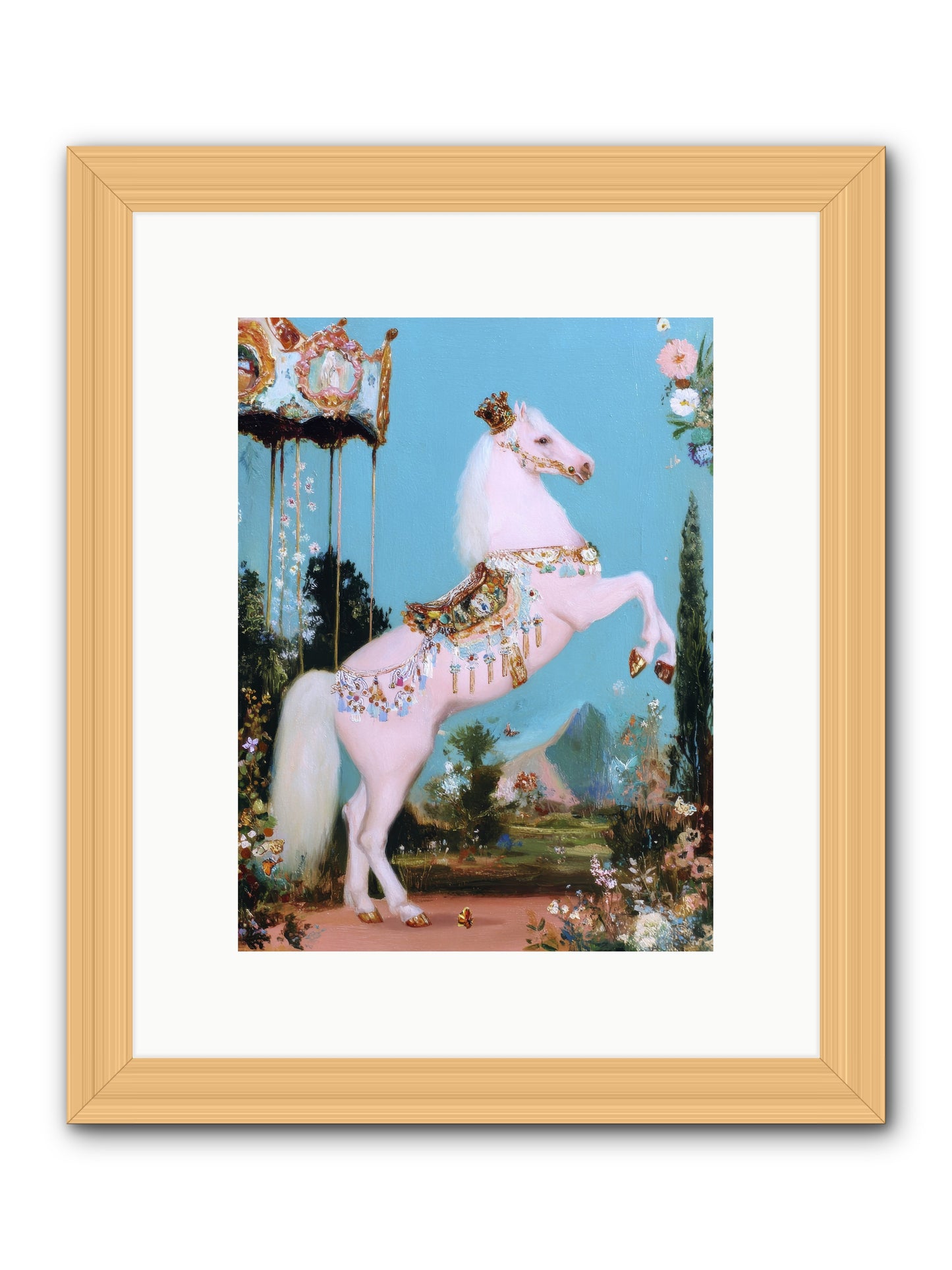 When Angels Learned to Waltz -- Framed Print - Natural 9x12