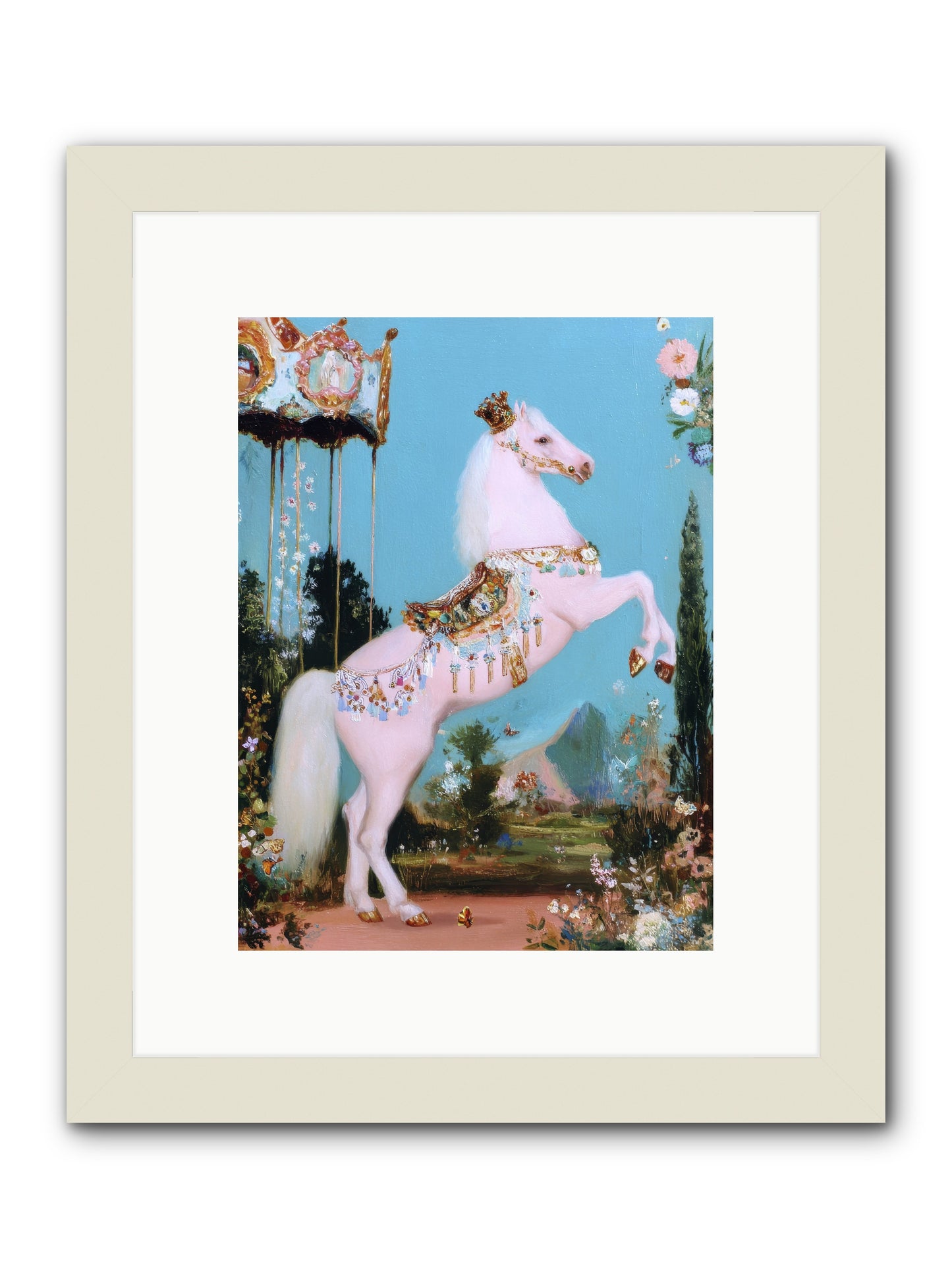 When Angels Learned to Waltz -- Framed Print - White 9x12