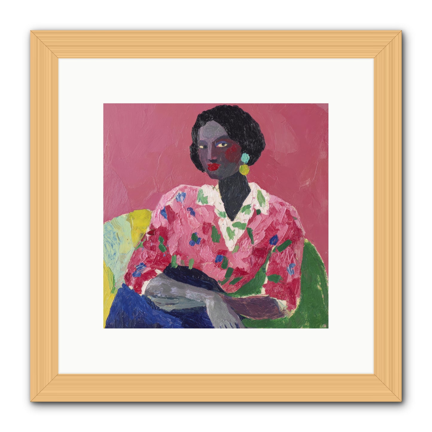 When Beauty Was a Burden -- Framed Print - Natural 10x10
