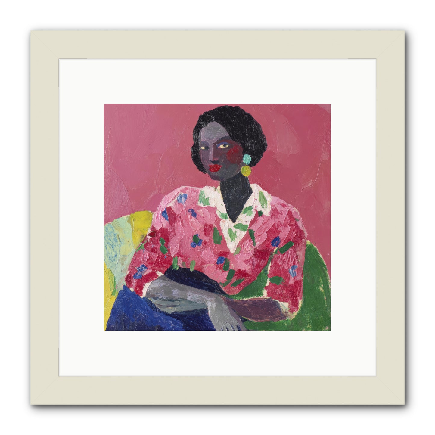 When Beauty Was a Burden -- Framed Print - White 10x10