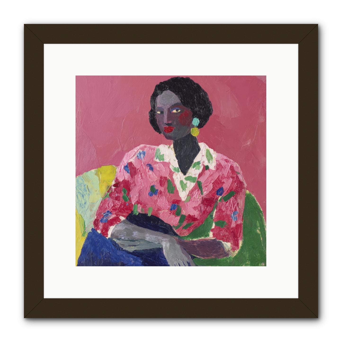 When Beauty Was a Burden -- Framed Print - Black 12x12