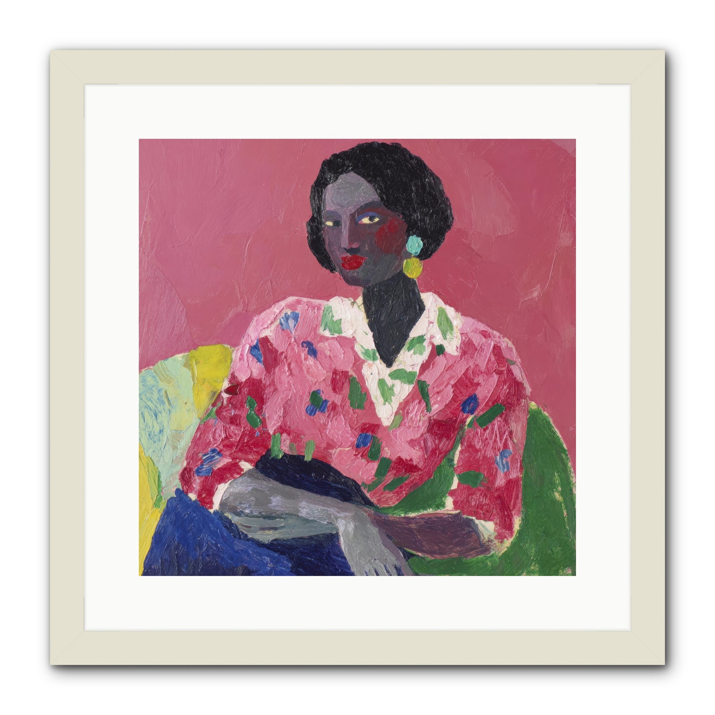 When Beauty Was a Burden -- Framed Print - White 16x16