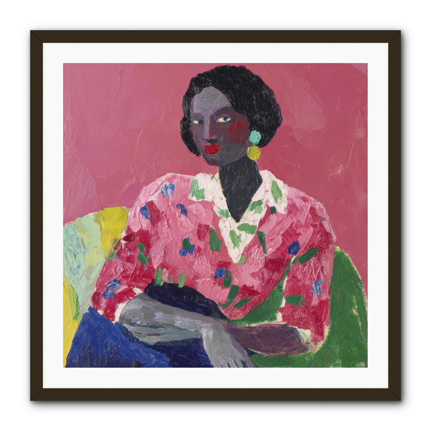 When Beauty Was a Burden -- Framed Print - Black 30x30