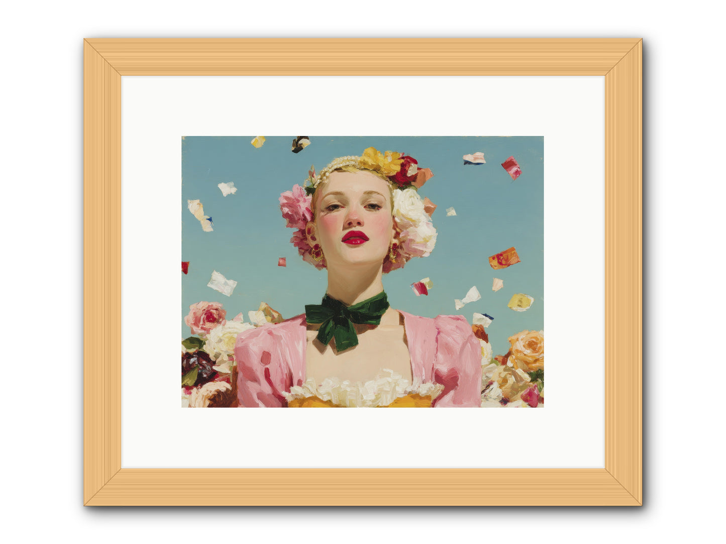 When Confidence Bloomed -- Framed Print - Natural 12x9