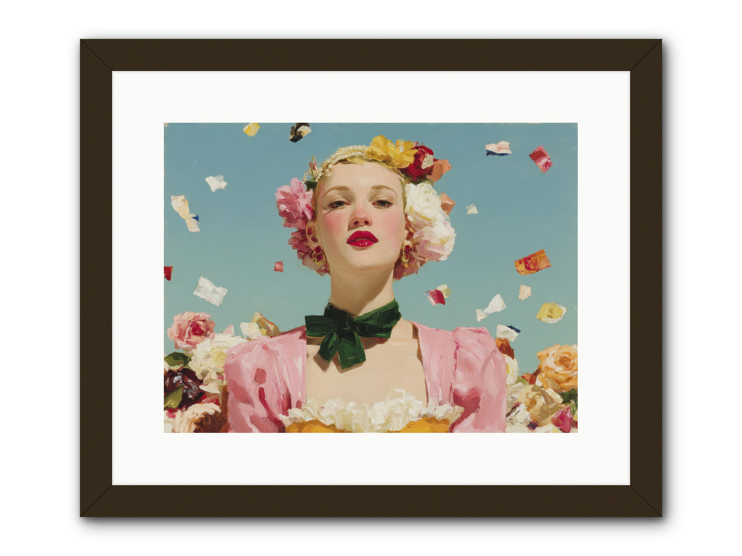 When Confidence Bloomed -- Framed Print - Black 16x12