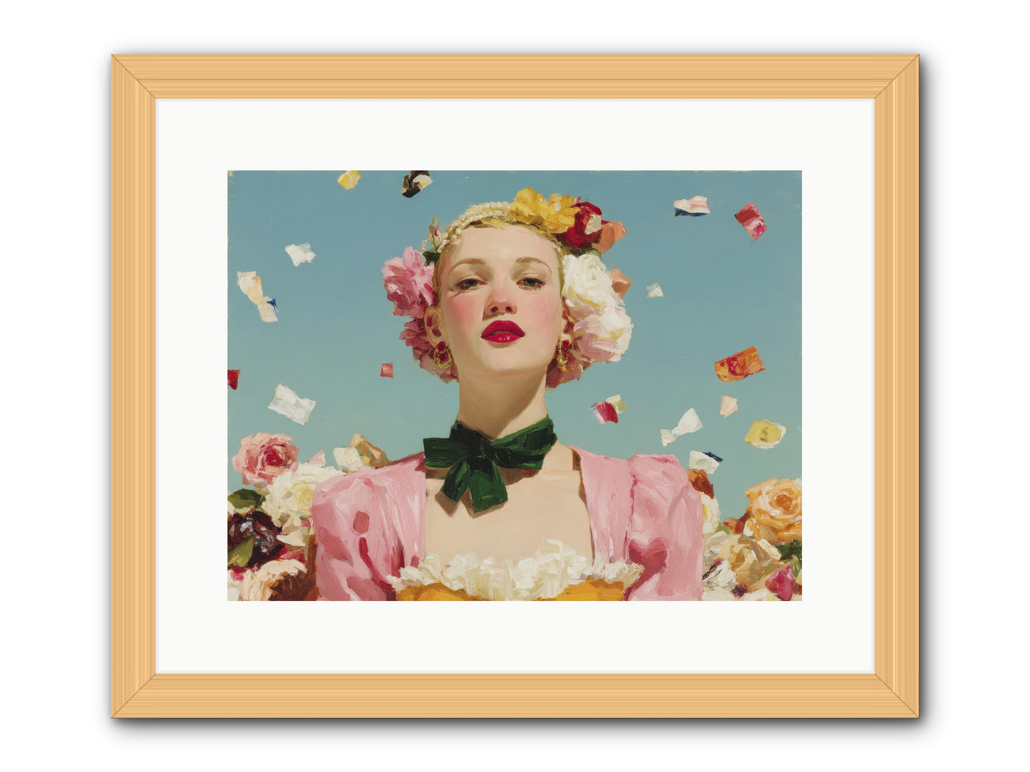 When Confidence Bloomed -- Framed Print - Natural 16x12
