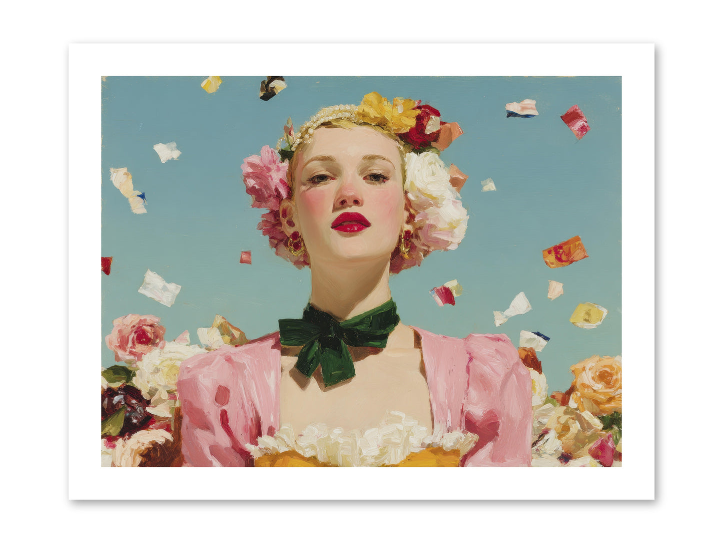When Confidence Bloomed -- Loose Canvas Print 16x12