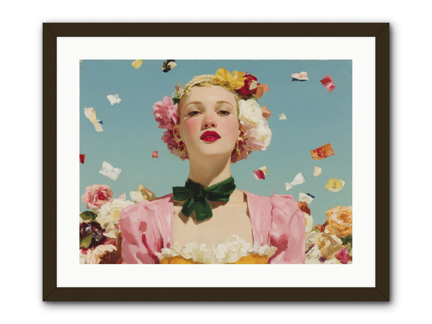 When Confidence Bloomed -- Framed Print - Black 24x18