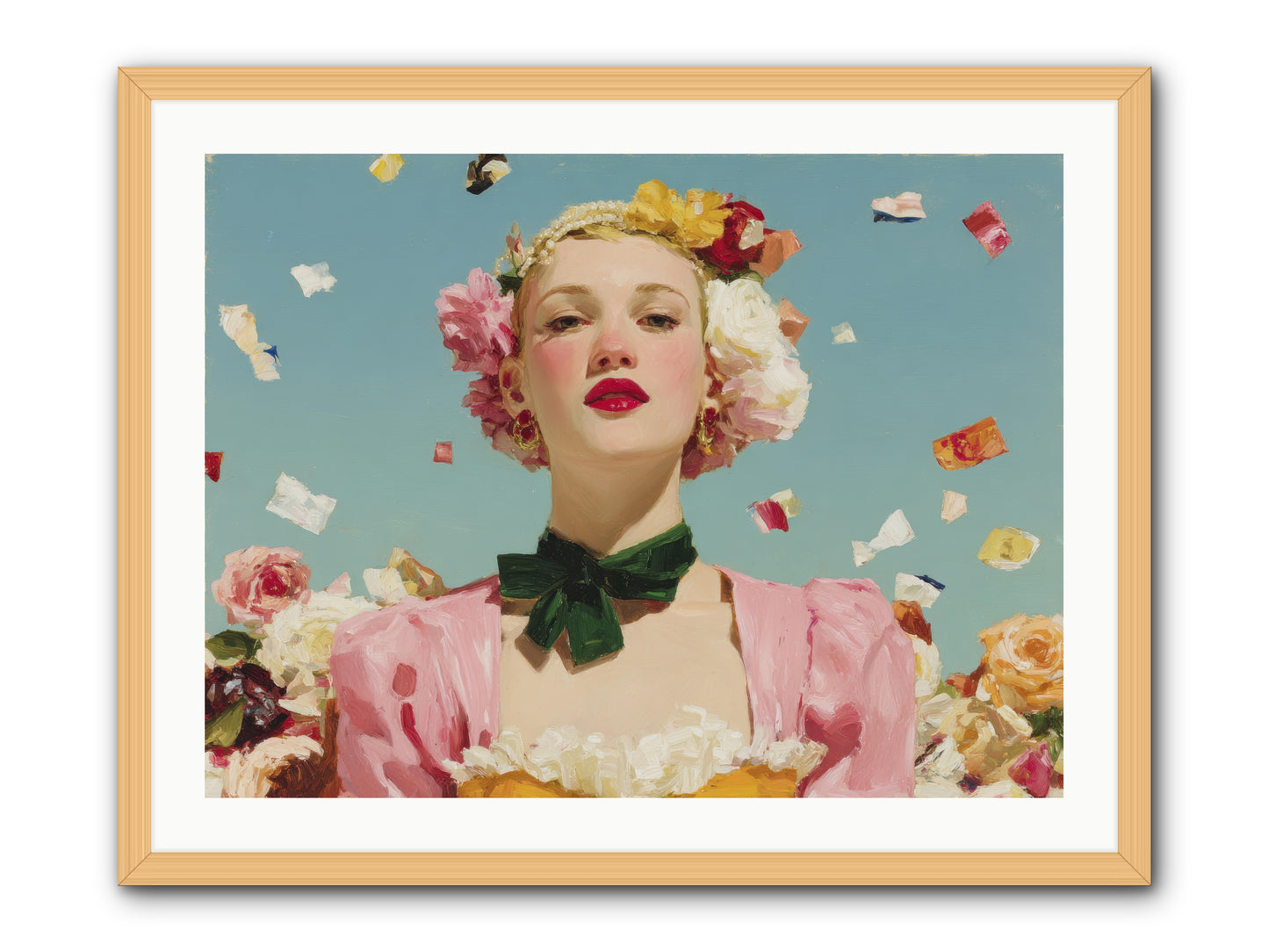 When Confidence Bloomed -- Framed Print - Natural 32x24