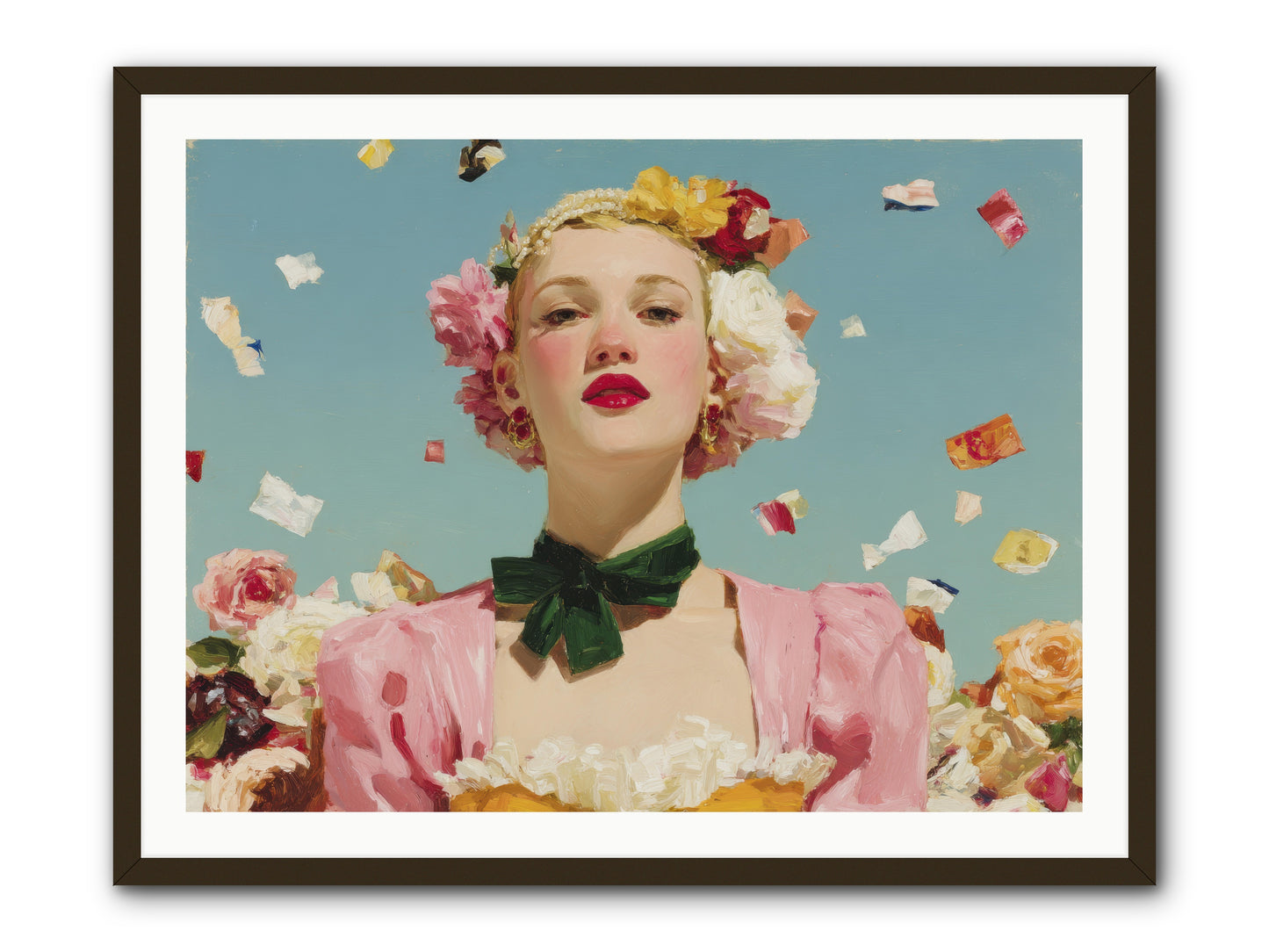 When Confidence Bloomed -- Framed Print - Black 40x30