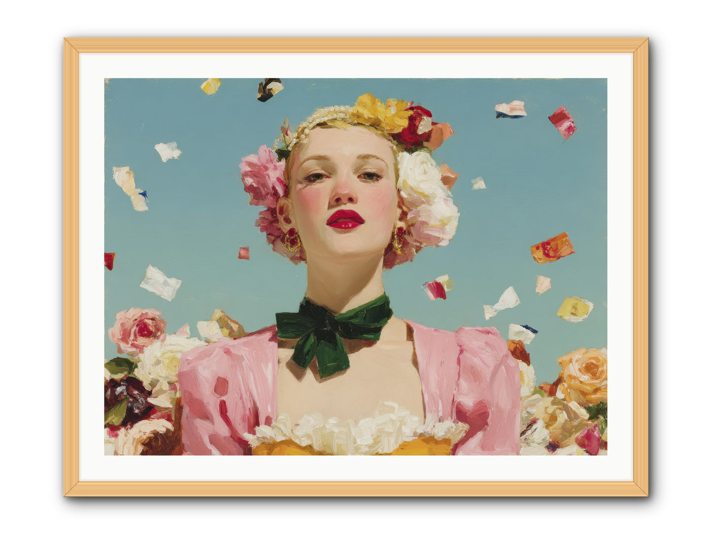 When Confidence Bloomed -- Framed Print - Natural 40x30