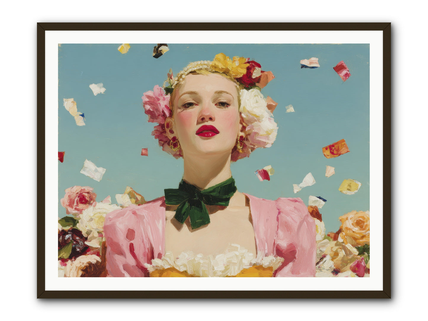 When Confidence Bloomed -- Framed Print - Black 48x36