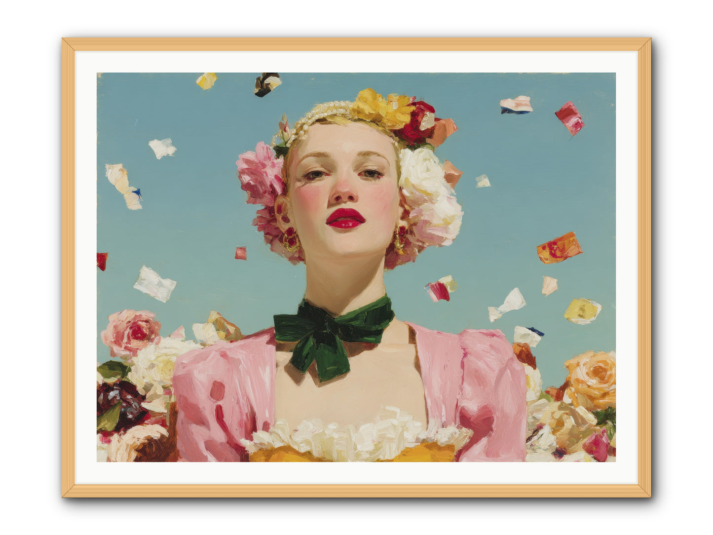 When Confidence Bloomed -- Framed Print - Natural 48x36