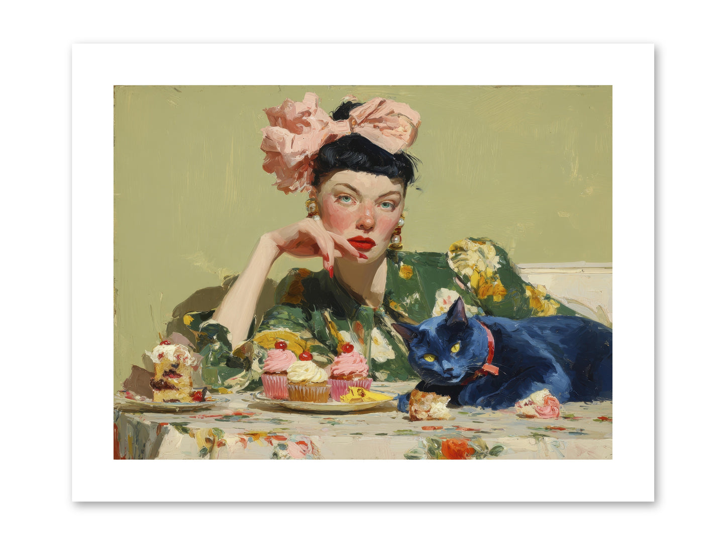 When Creatures Chose Their People -- Loose Canvas Print 12x9
