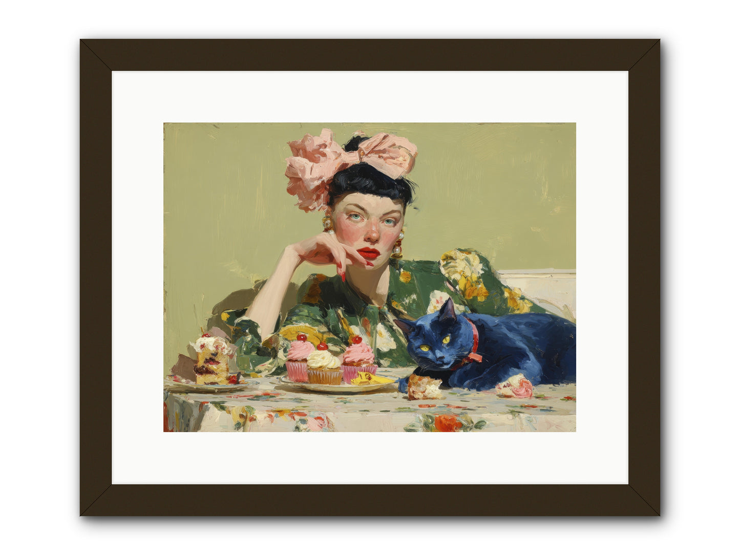 When Creatures Chose Their People -- Framed Print - Black 16x12