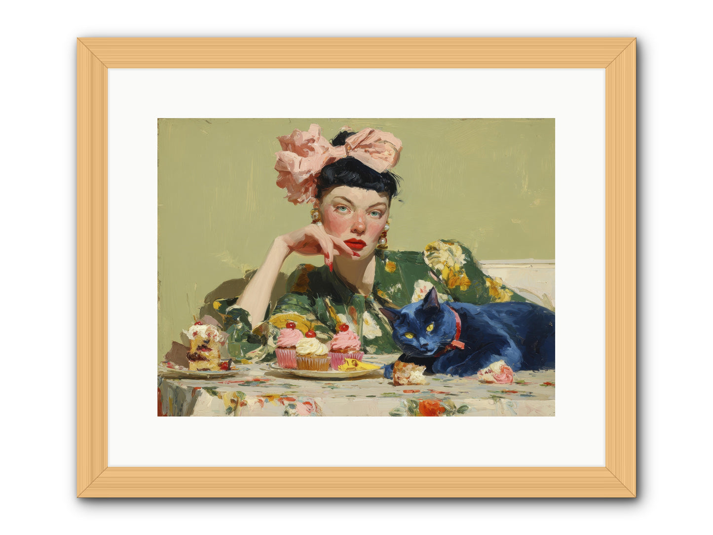 When Creatures Chose Their People -- Framed Print - Natural 16x12