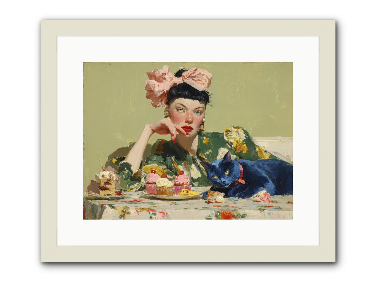 When Creatures Chose Their People -- Framed Print - White 16x12