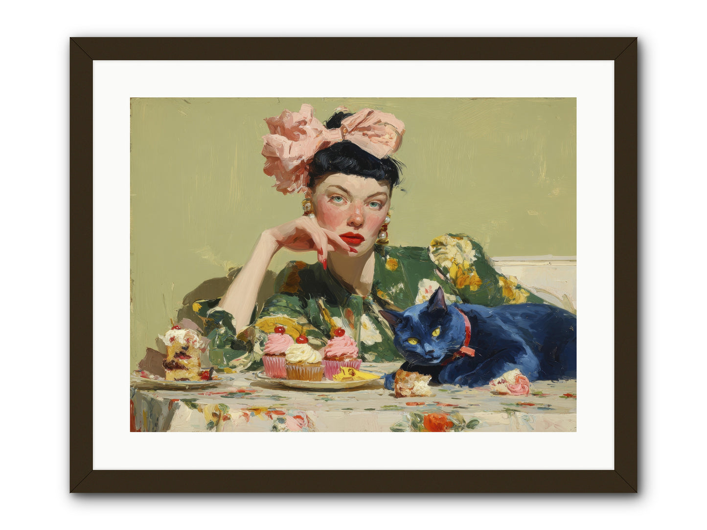 When Creatures Chose Their People -- Framed Print - Black 24x18