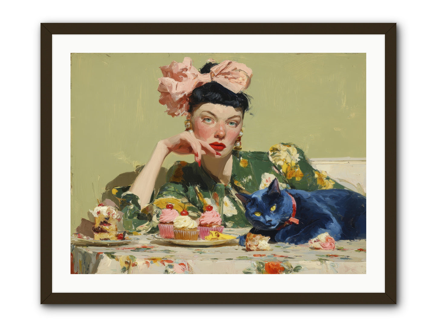 When Creatures Chose Their People -- Framed Print - Black 32x24