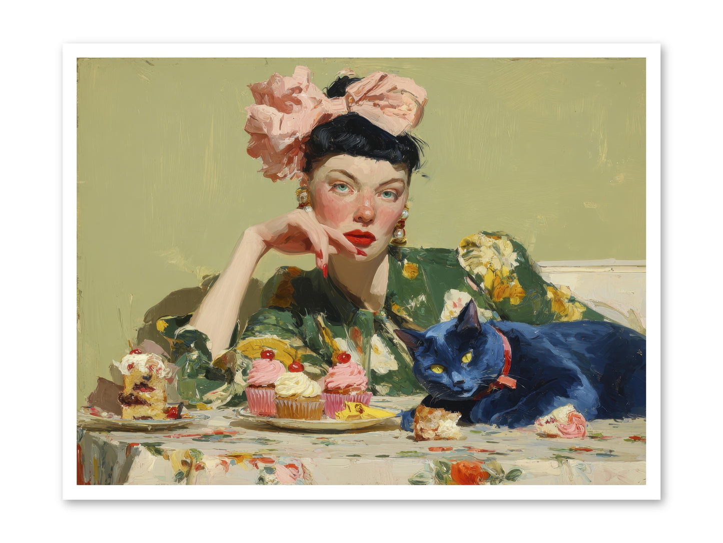 When Creatures Chose Their People -- Loose Canvas Print 40x30