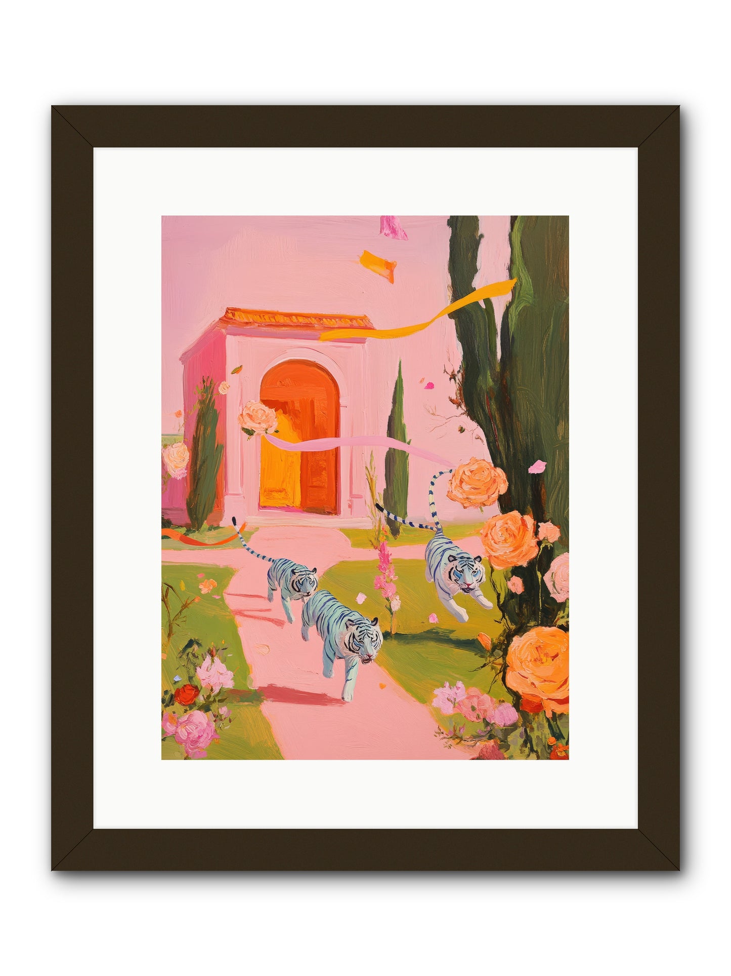 When Days Wore RoseREZ -- Framed Print - Black 12x16