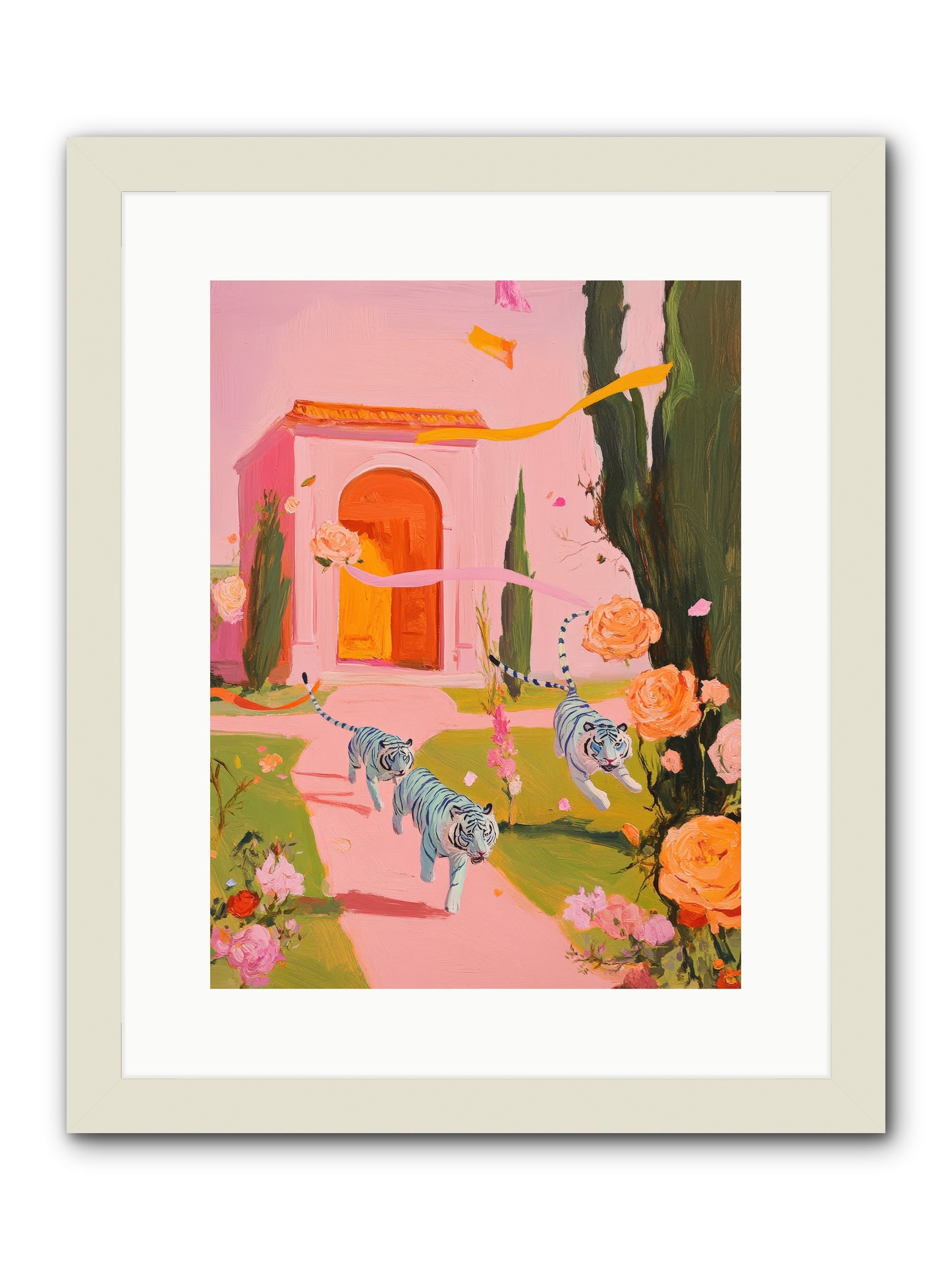 When Days Wore RoseREZ -- Framed Print - White 12x16