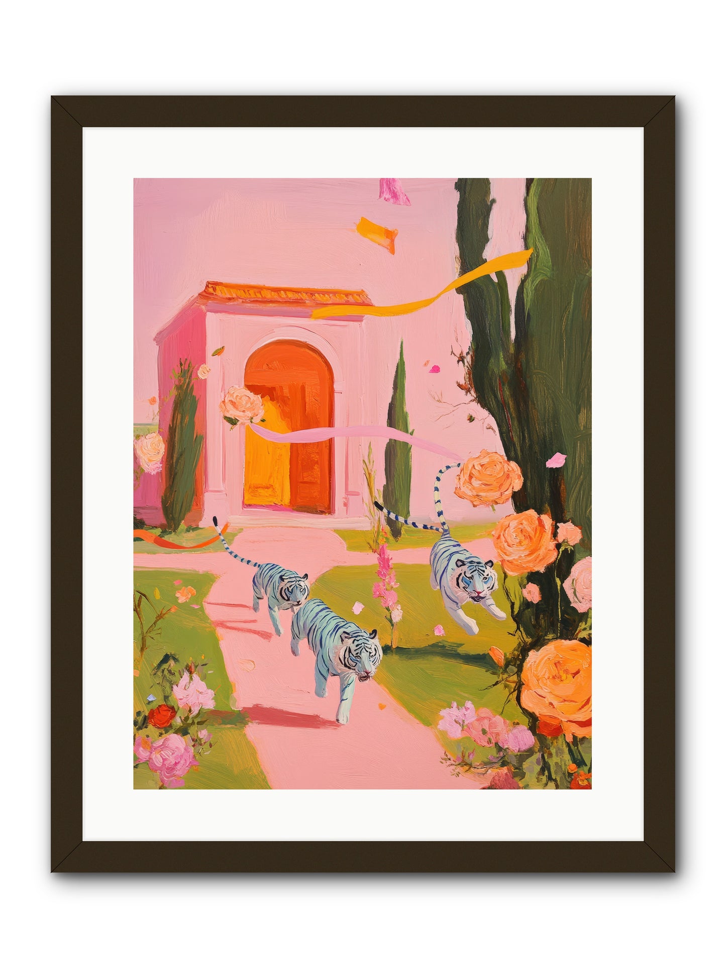 When Days Wore RoseREZ -- Framed Print - Black 18x24