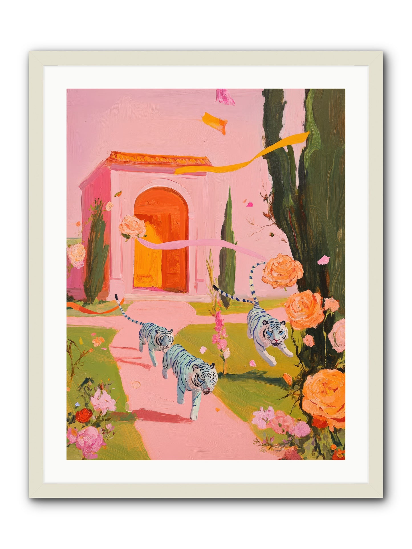 When Days Wore RoseREZ -- Framed Print - White 24x32