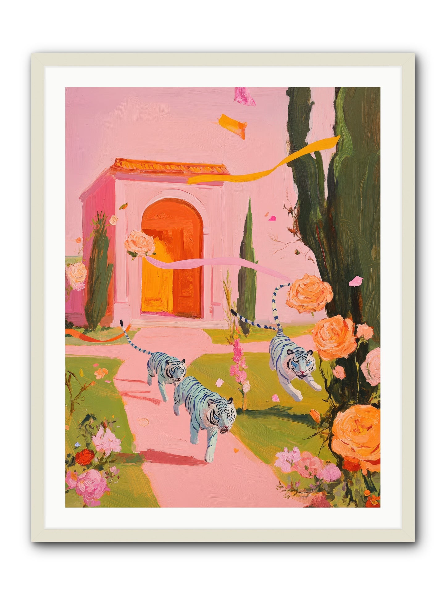 When Days Wore RoseREZ -- Framed Print - White 30x40