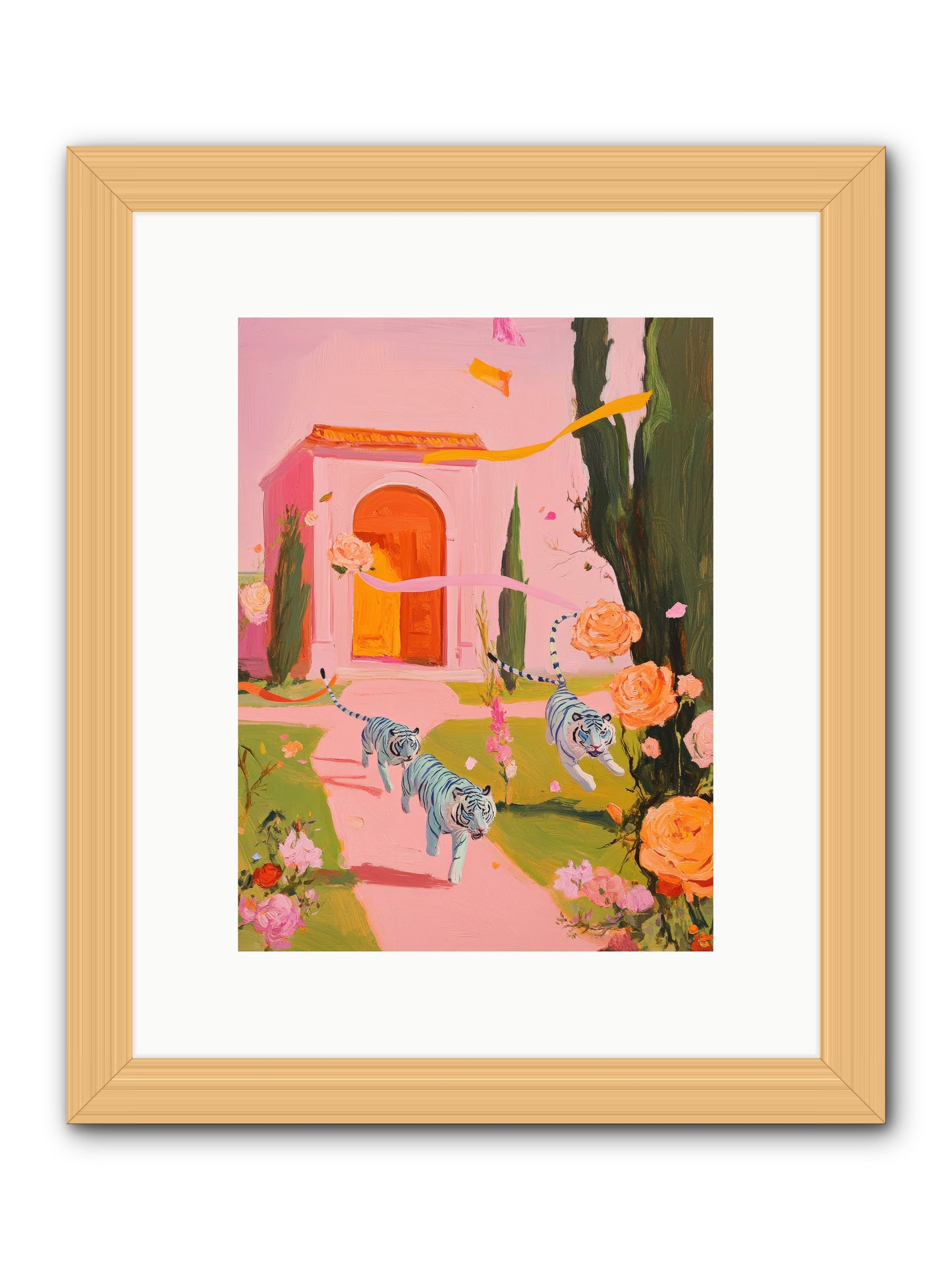When Days Wore RoseREZ -- Framed Print - Natural 9x12