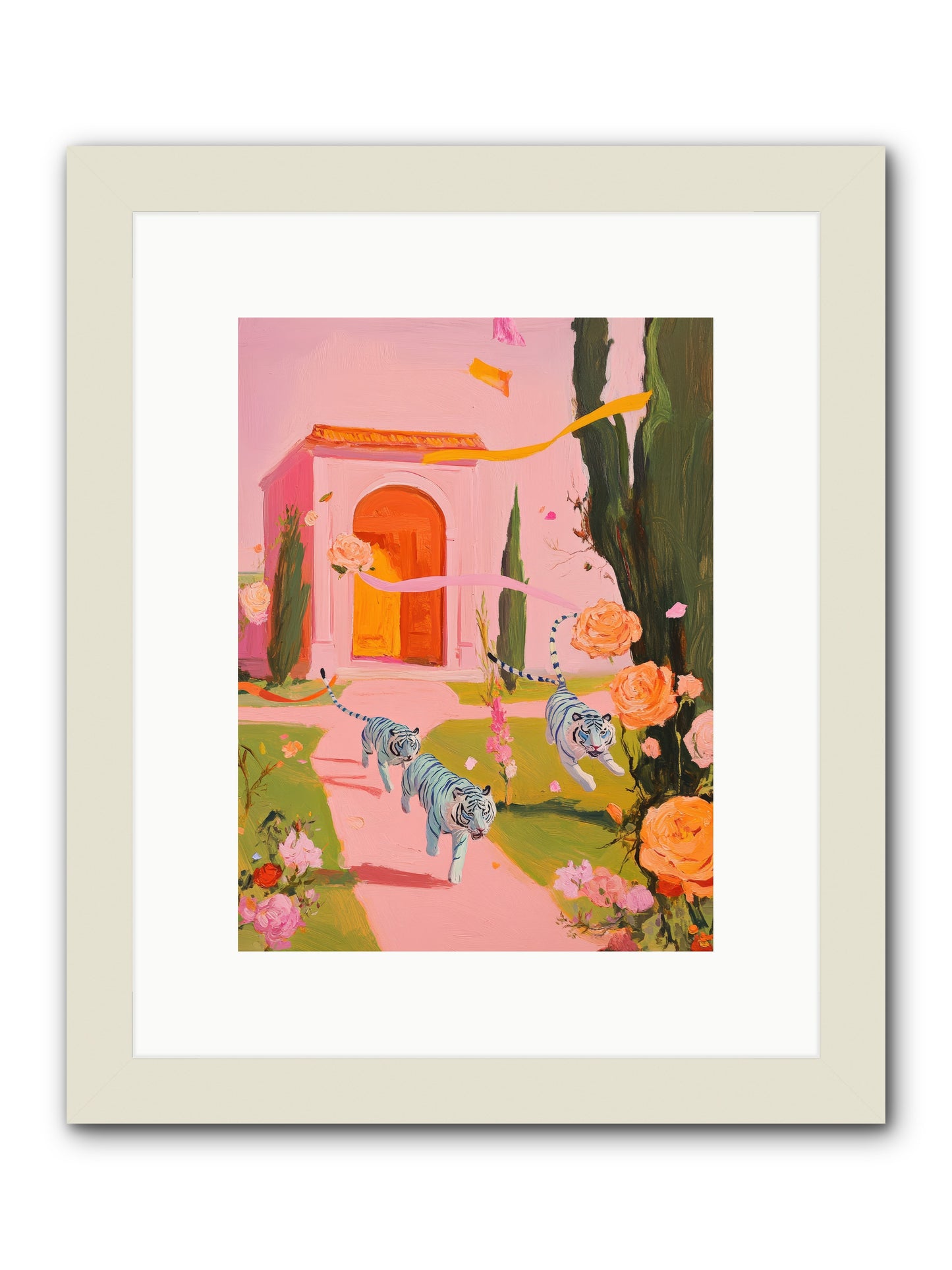 When Days Wore RoseREZ -- Framed Print - White 9x12
