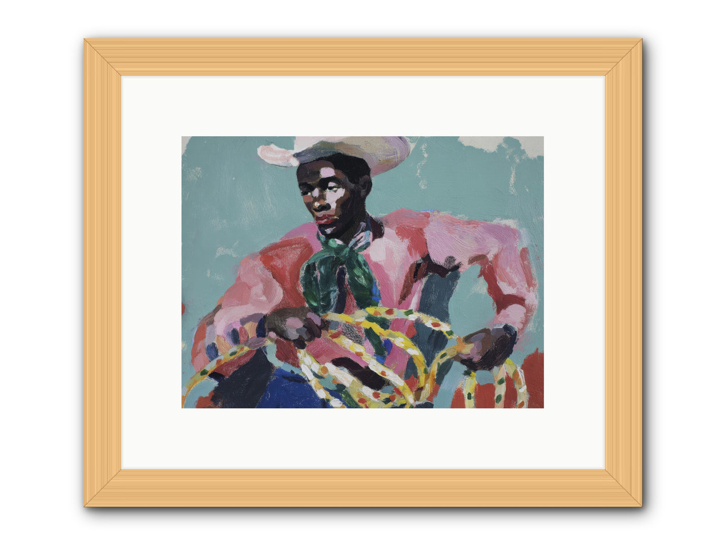 When Dreams Wore Bridles -- Framed Print - Natural 12x9