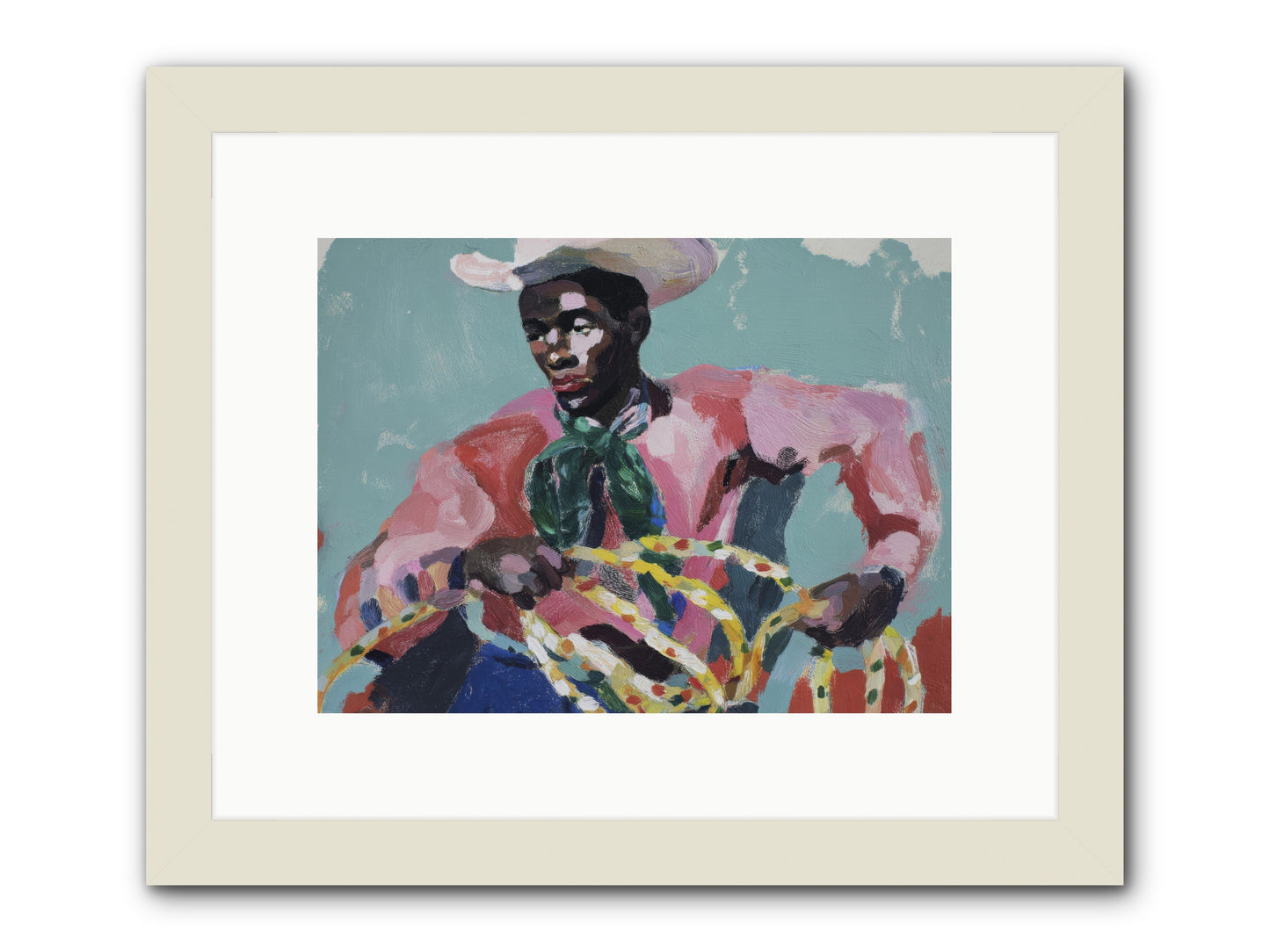 When Dreams Wore Bridles -- Framed Print - White 12x9
