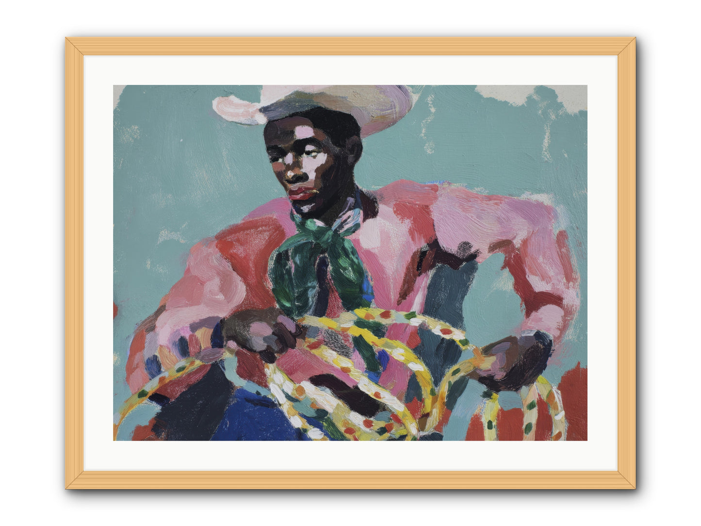 When Dreams Wore Bridles -- Framed Print - Natural 32x24