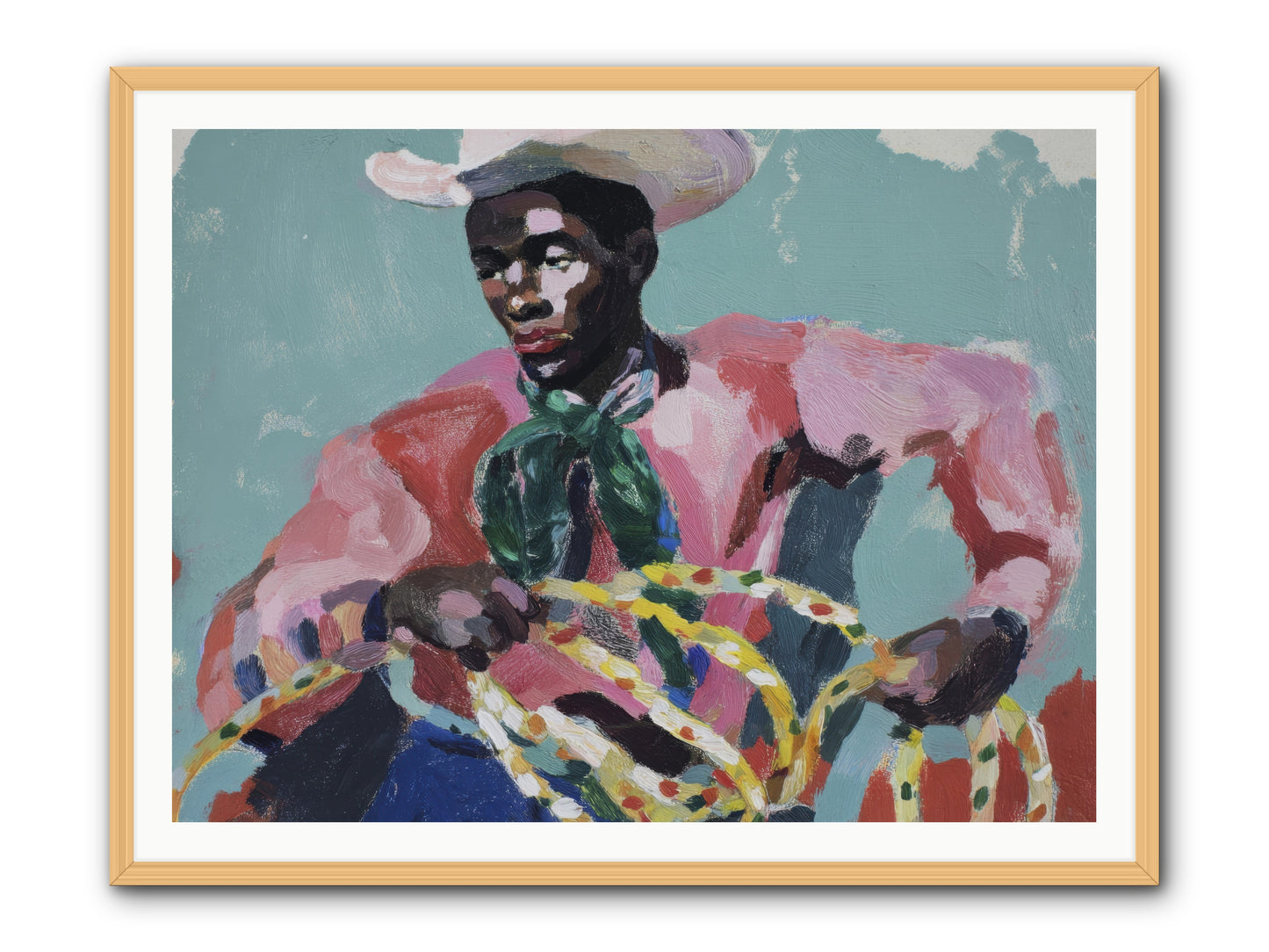 When Dreams Wore Bridles -- Framed Print - Natural 48x36