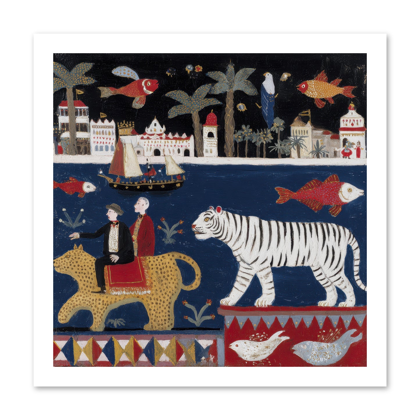 When Dreams Wore Stripes -- Paper Print 16x16