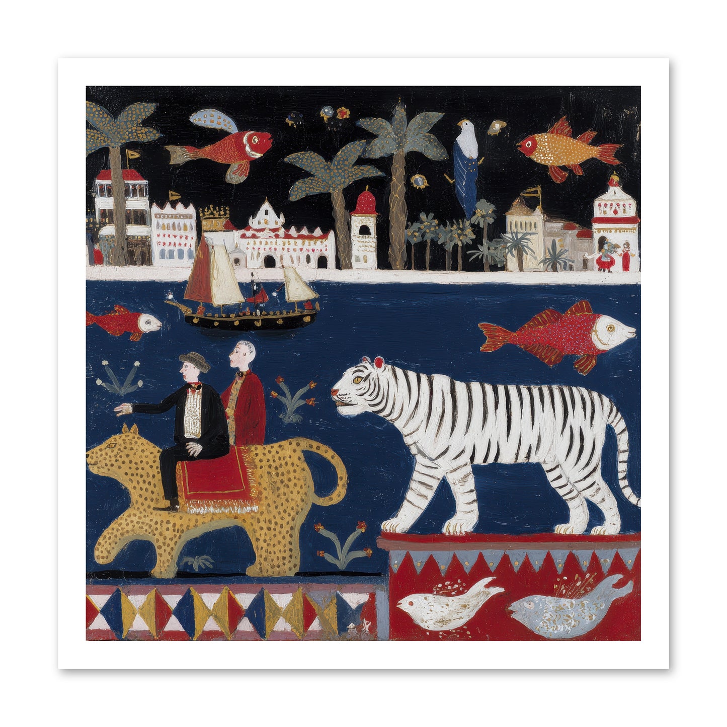 When Dreams Wore Stripes -- Paper Print 20x20