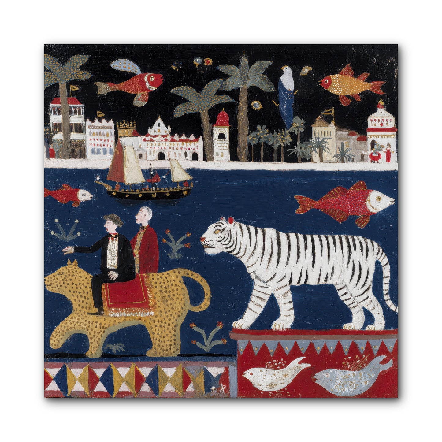 When Dreams Wore Stripes -- Wrapped Canvas 10x10