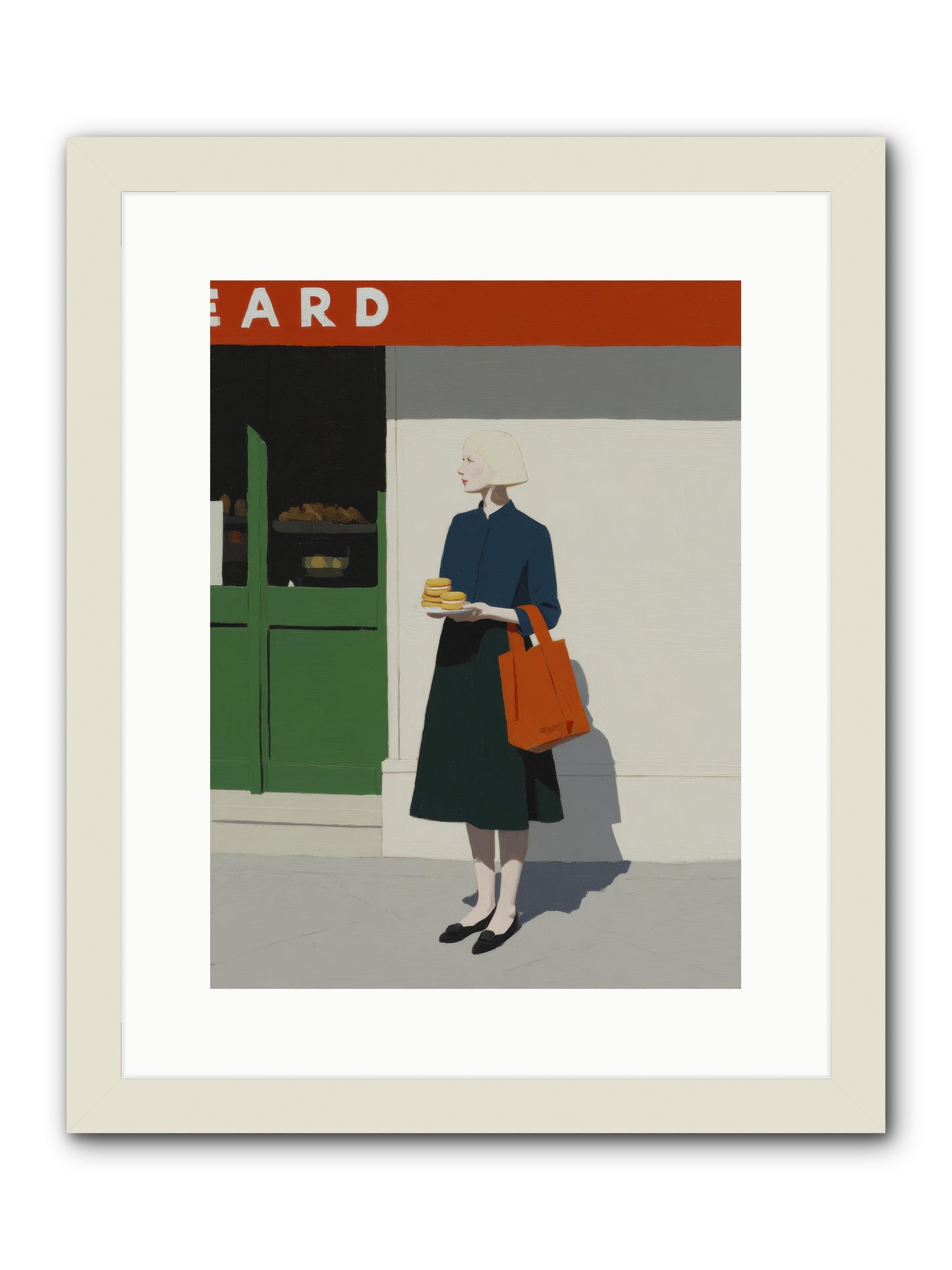 When Errands Became Poetry -- Framed Print - White 12x16