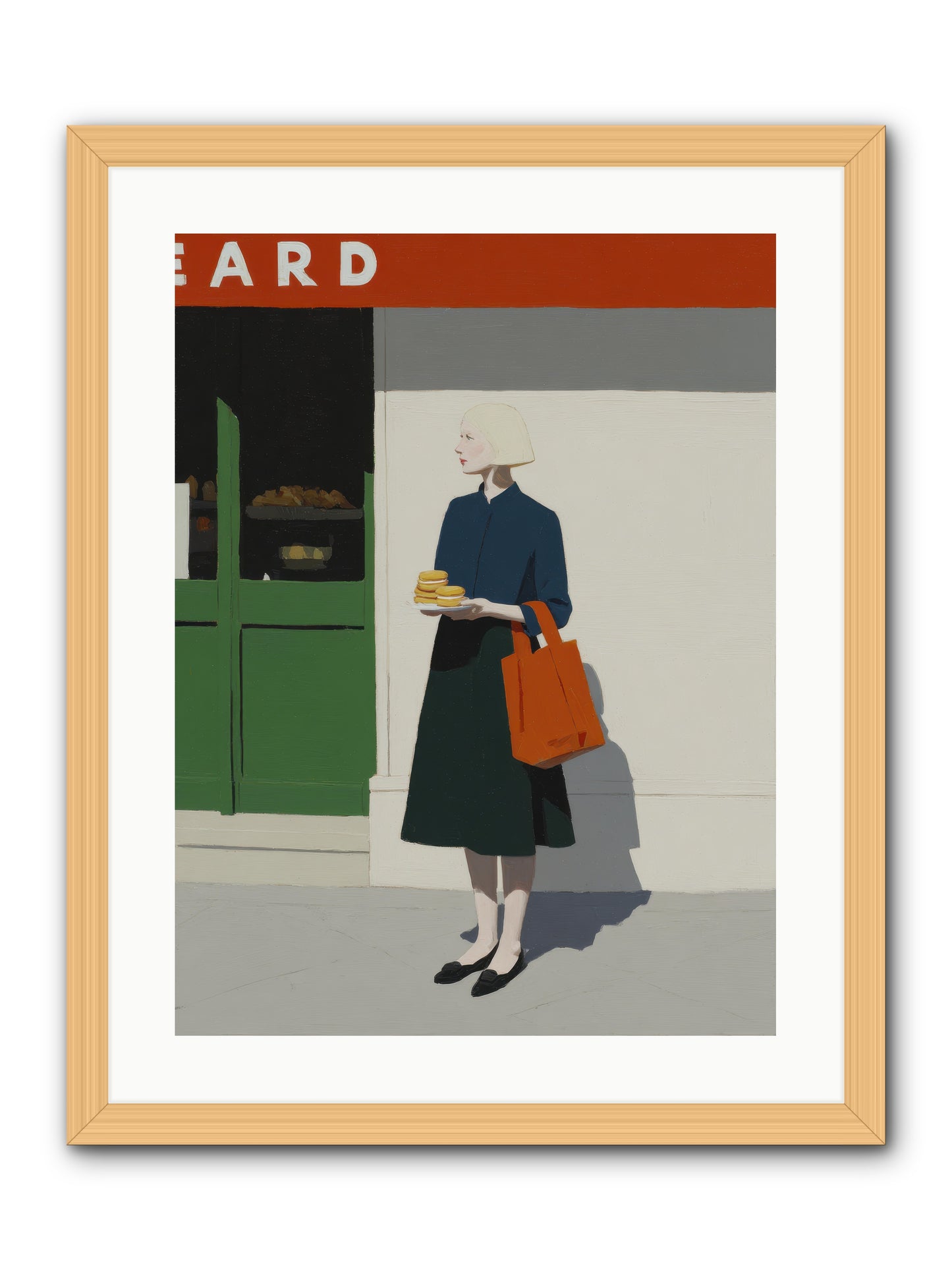 When Errands Became Poetry -- Framed Print - Natural 18x24