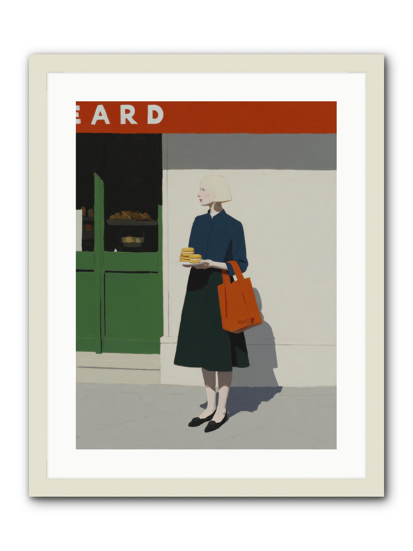 When Errands Became Poetry -- Framed Print - White 18x24