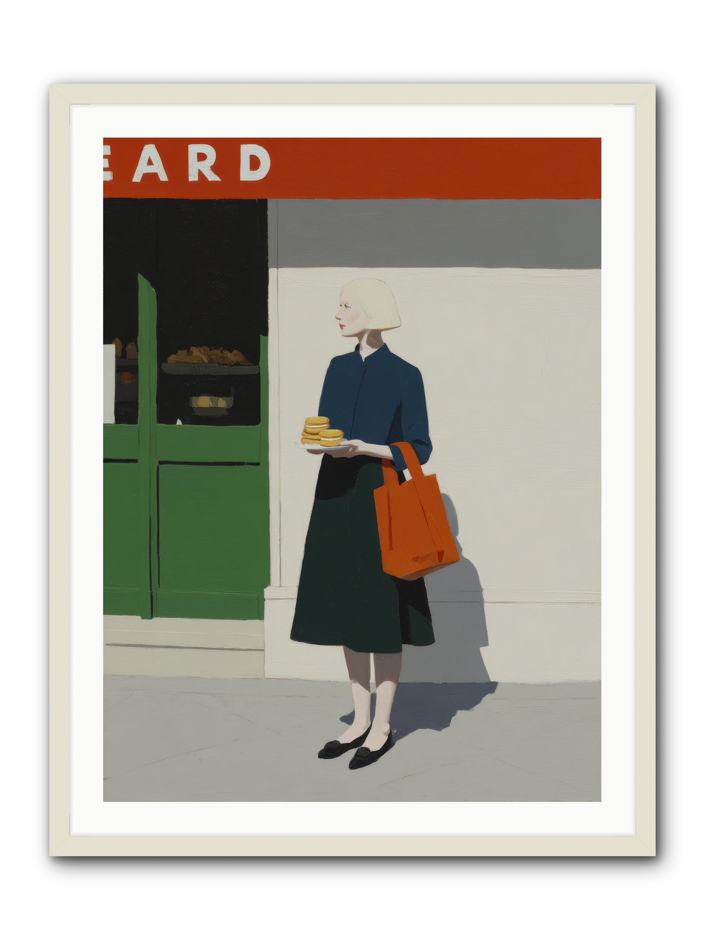 When Errands Became Poetry -- Framed Print - White 30x40
