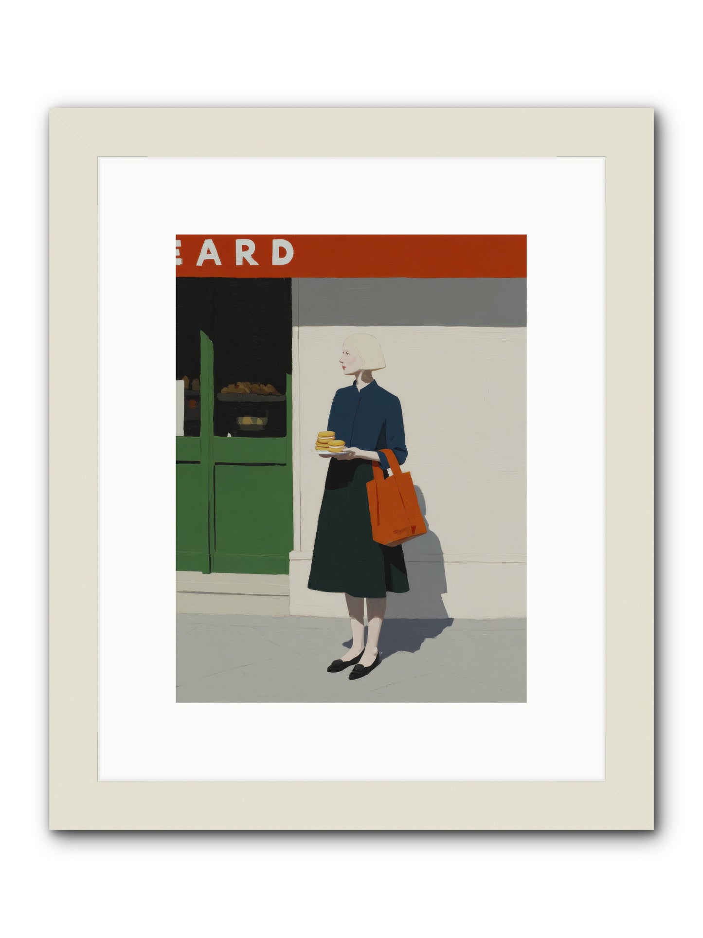When Errands Became Poetry -- Framed Print - White 9x12