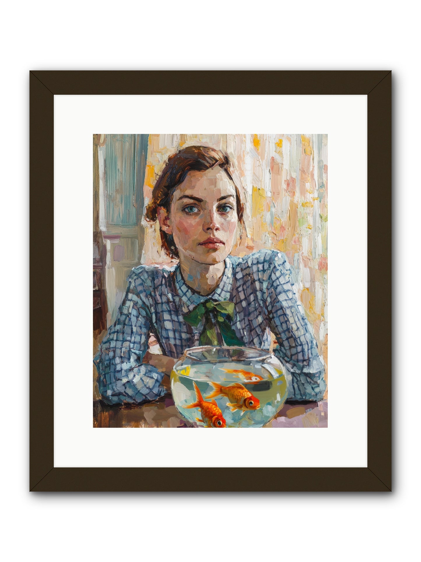 When Fish Wore Gold -- Framed Print - Black 12x15