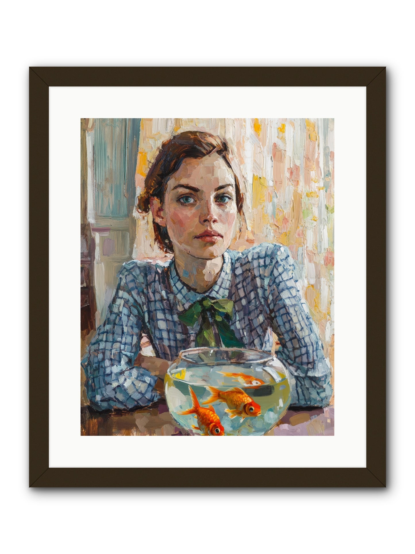 When Fish Wore Gold -- Framed Print - Black 16x20