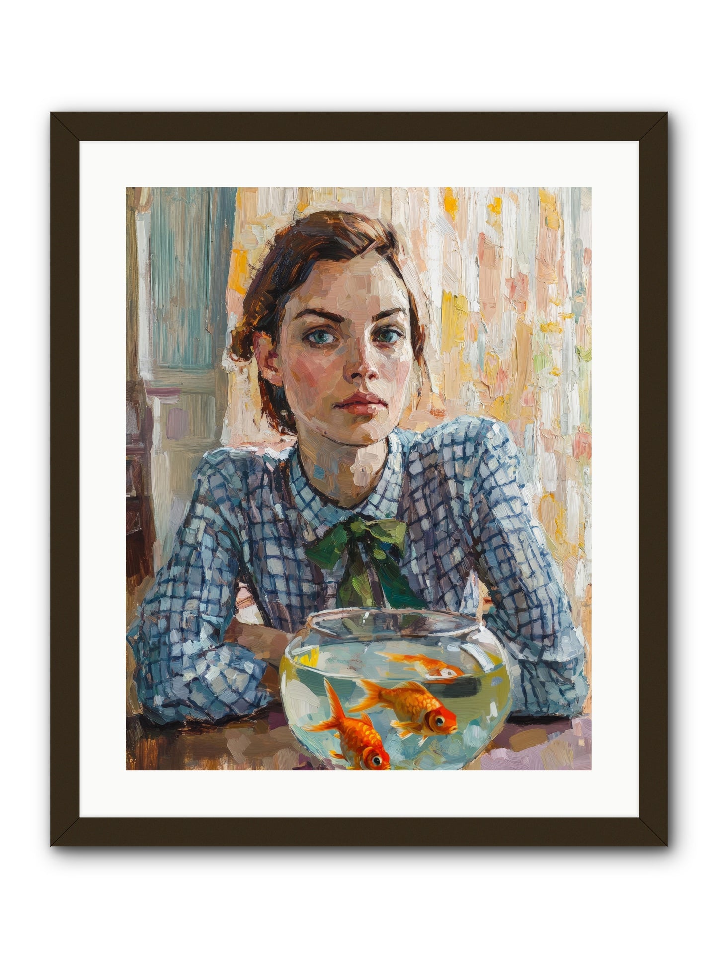 When Fish Wore Gold -- Framed Print - Black 20x25